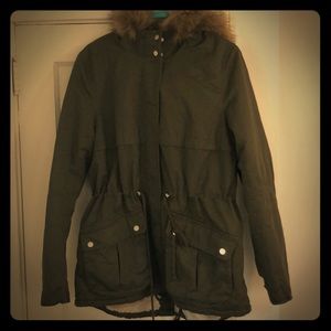 H&M Dark Olive Green Parka
